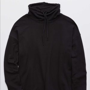 Aerie “offline” turtleneck fleece sweatshirt. Black. XXL.
